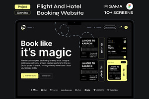 Flight and hotel booking website, an UI Kit Template by Muhammad_Ahmad