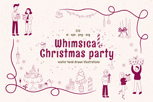 Whimsical Christmas party set