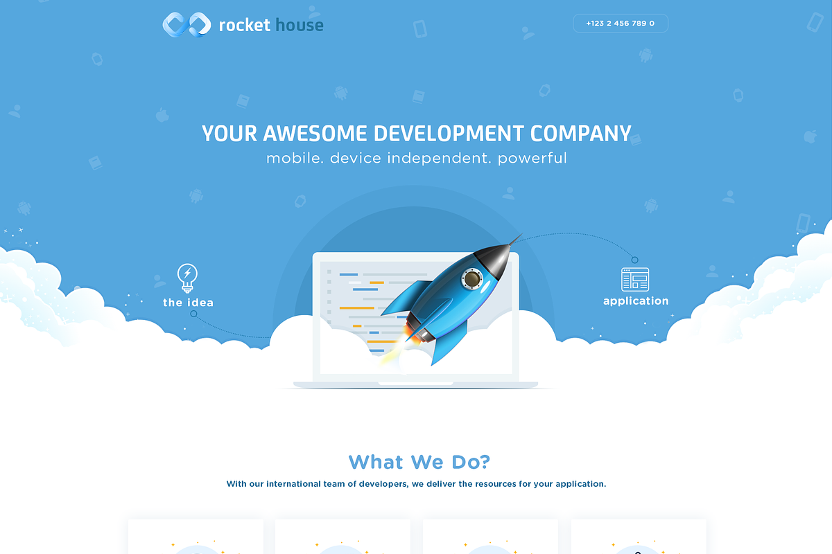 Technology Landing Pages Pack, a Landing Page Template by PSDFY (Photo 2 of 6)