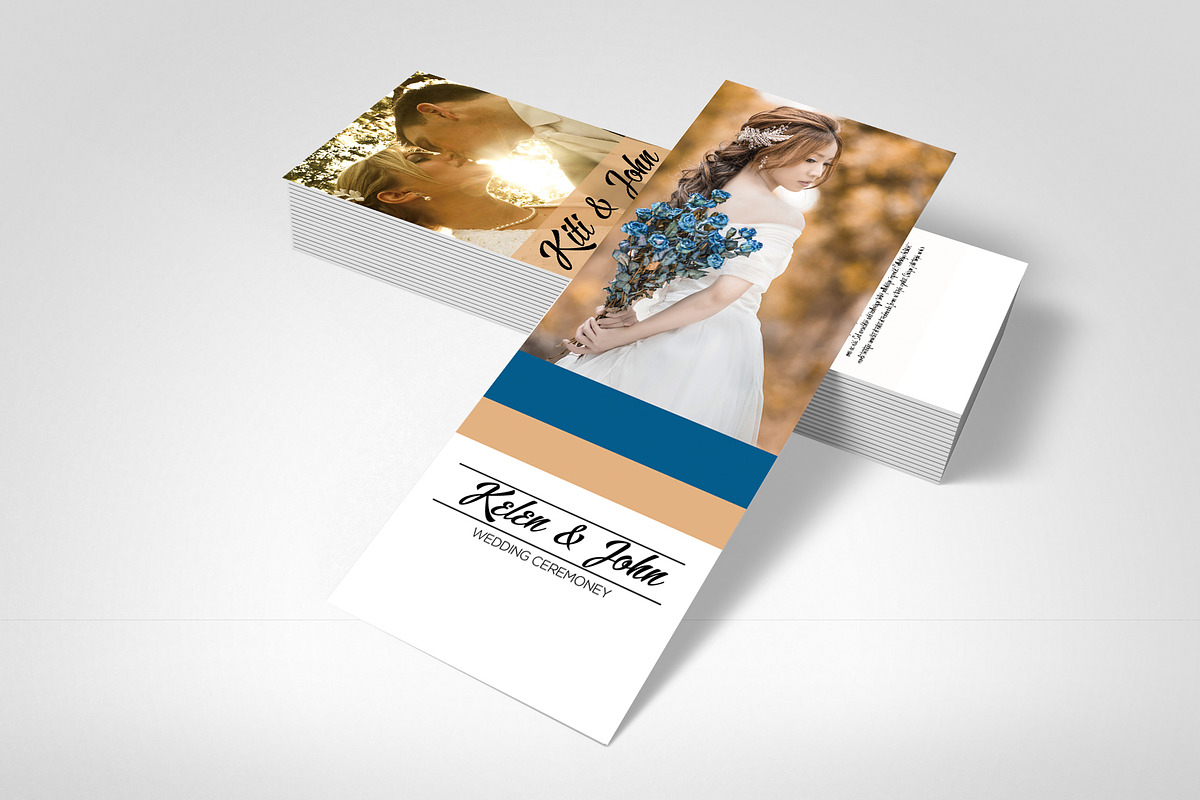 Wedding Rack Card Templates, a Card Template by Psd Templates (Photo 3 of 3)