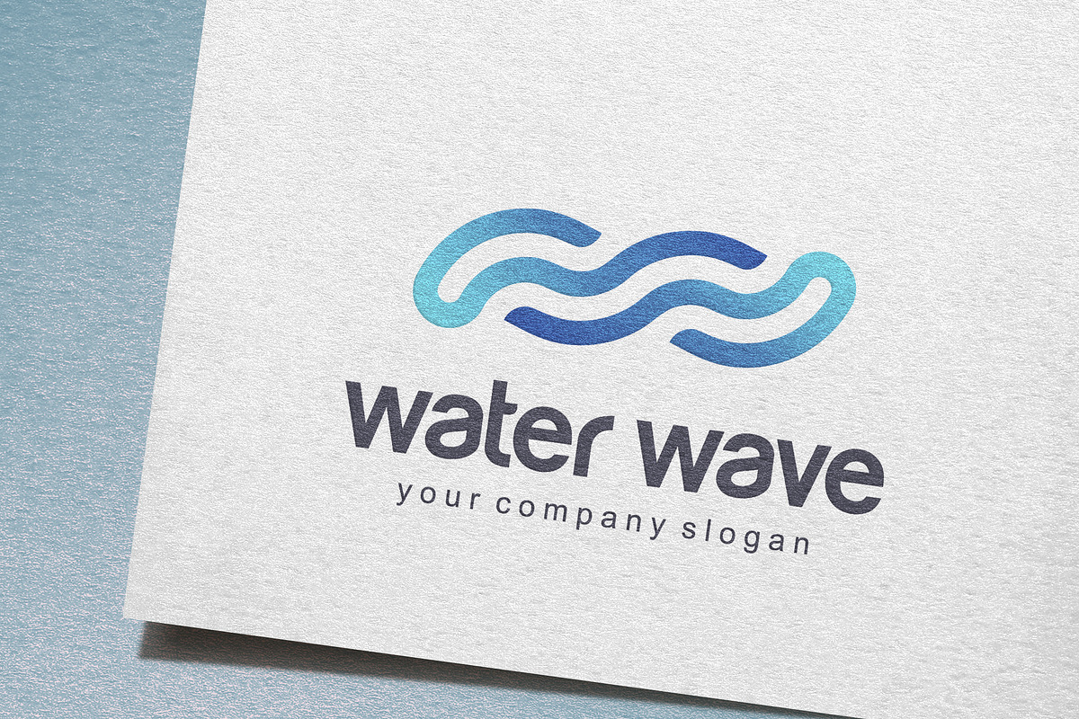 Water Wave Logo, a Branding & Logo Template by IKarGraphics (Photo 1 of 3)