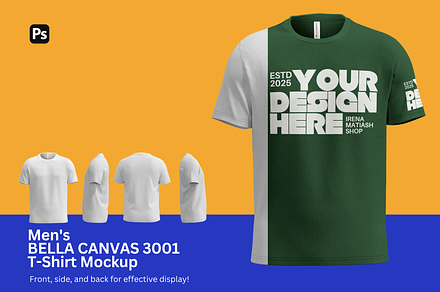 Bella Canvas 3001 T-Shirt Mockup