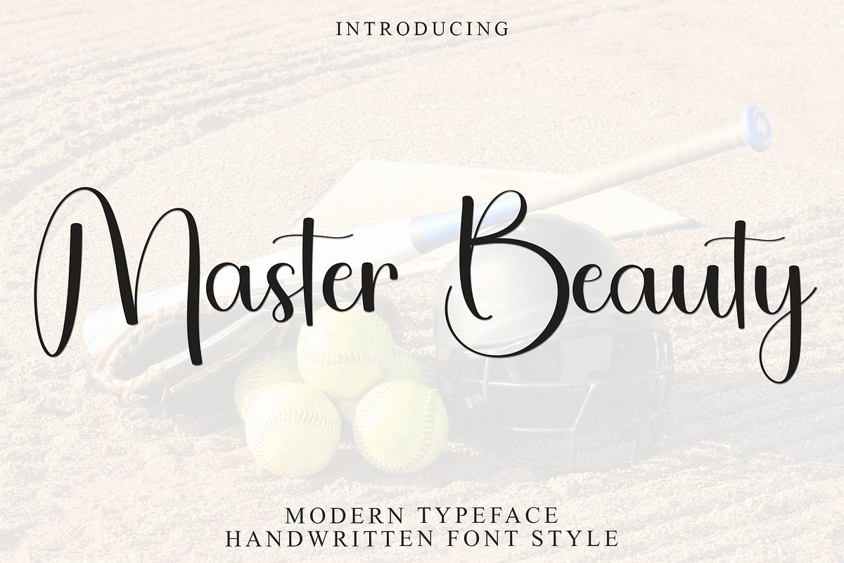 Master Beauty, a Handwritten Font by InermediaSTUDIO (Photo 1 of 8)