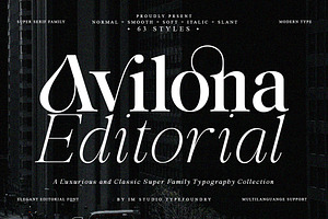 Avilona Super Family | 63 Style Font