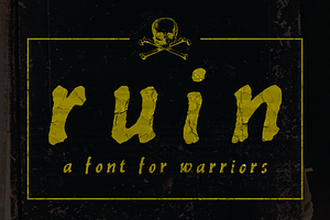 Ruin  - hand drawn medieval font