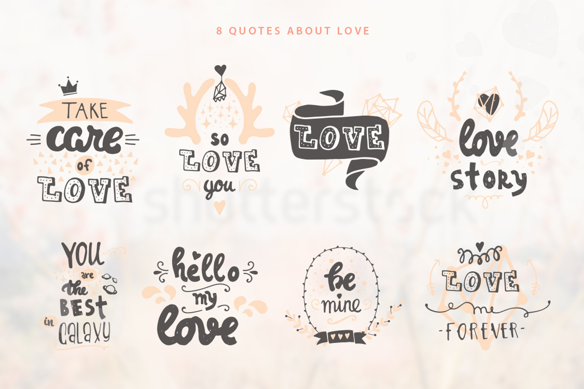 Love Lettering Pack, an Illustration by Julia Lair (Photo 2 of 13)