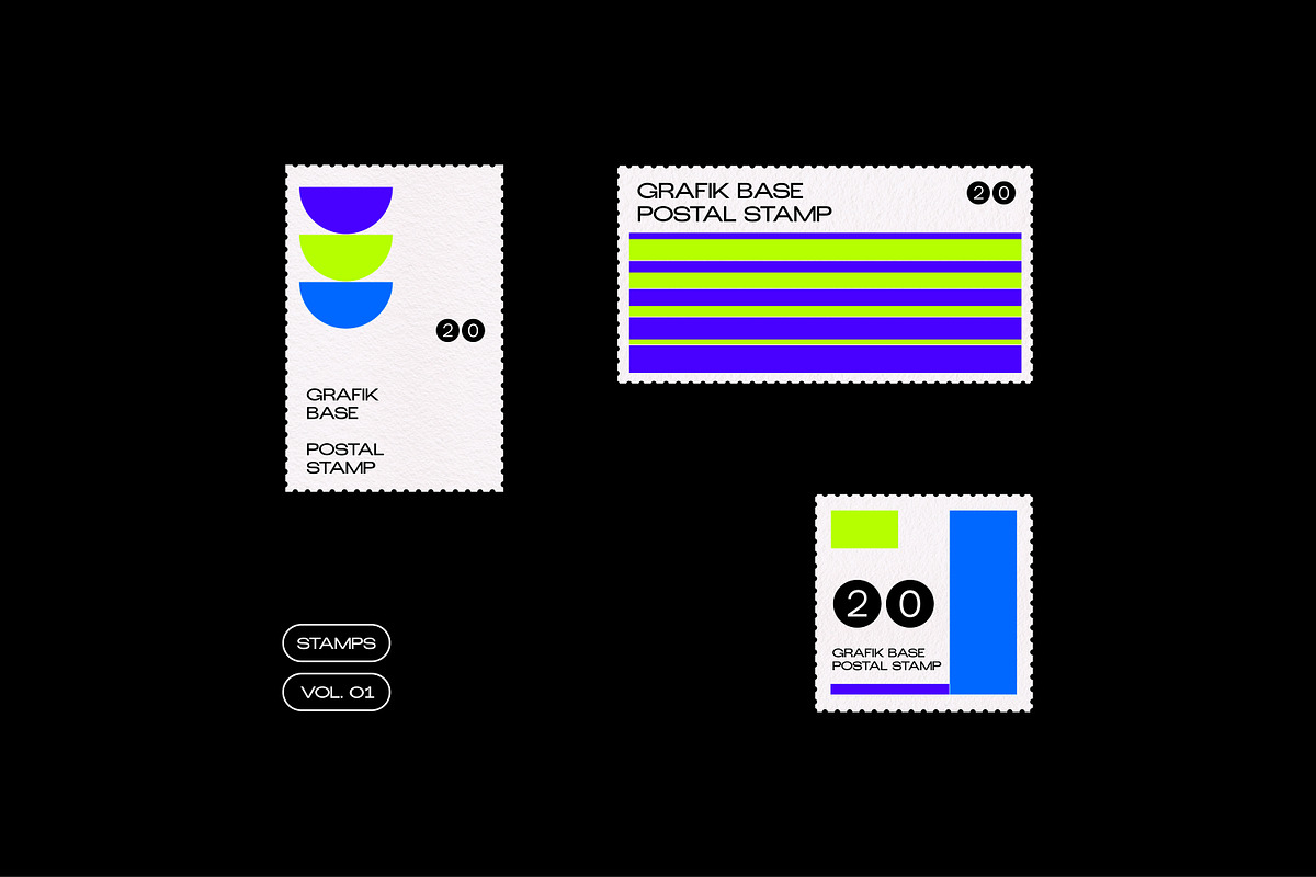 Postage Stamps - Vectors, a Print Template by grafikbase (Photo 2 of 3)
