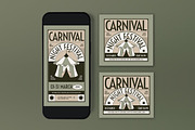 Blue Carnival Festival Flyer Set, a Flyer Template by graphicook (Thumbnail 3 of 3)