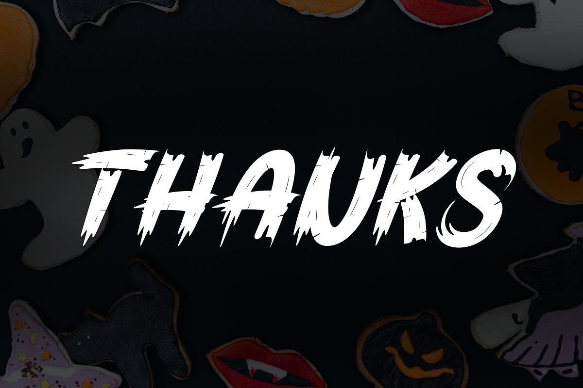 Groovy Halloween | Script Font, a Script Font by Scratchones (Photo 8 of 8)