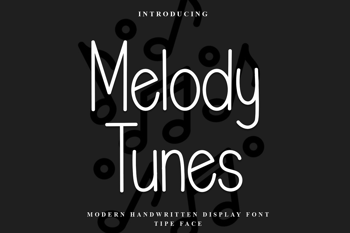 Melody Tunes, a Sans Serif Font by InermediaSTUDIO (Photo 1 of 8)