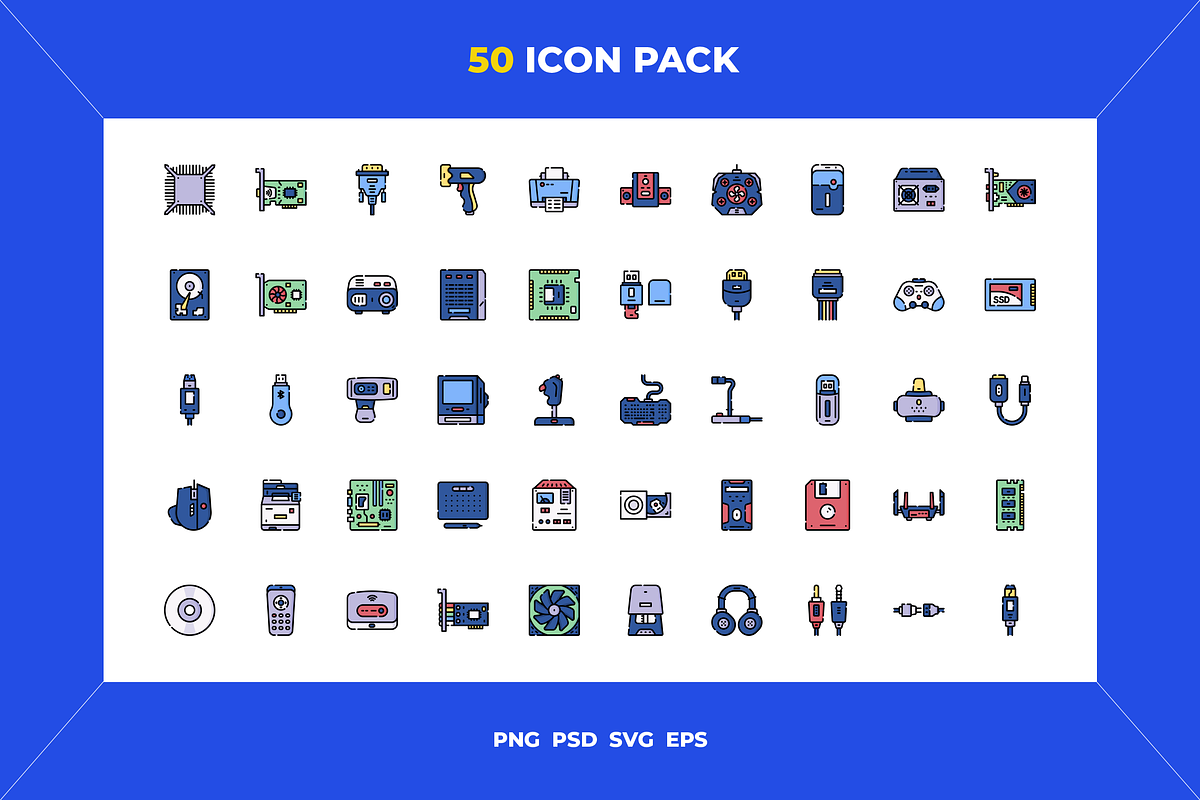 Hardware icons, an Outline Icon by Wencory