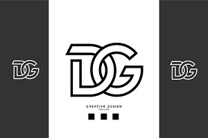 Alphabet Letters Icon Logo DG or GD, a Branding & Logo Template by design_proleague
