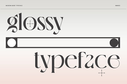 glossy - a modern serif