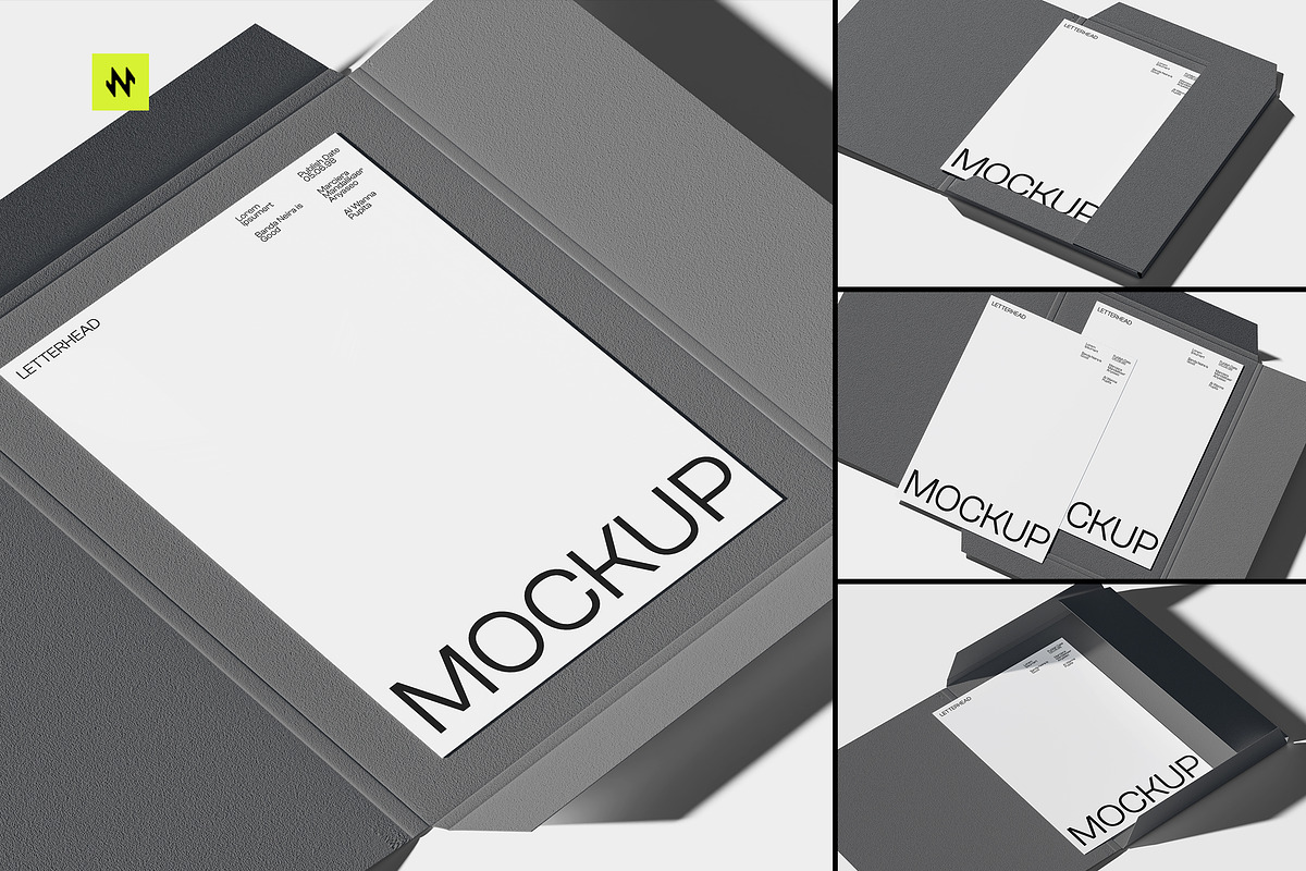Letterhead Mockup Pack, a Product Mockup by Neermana (Photo 1 of 12)