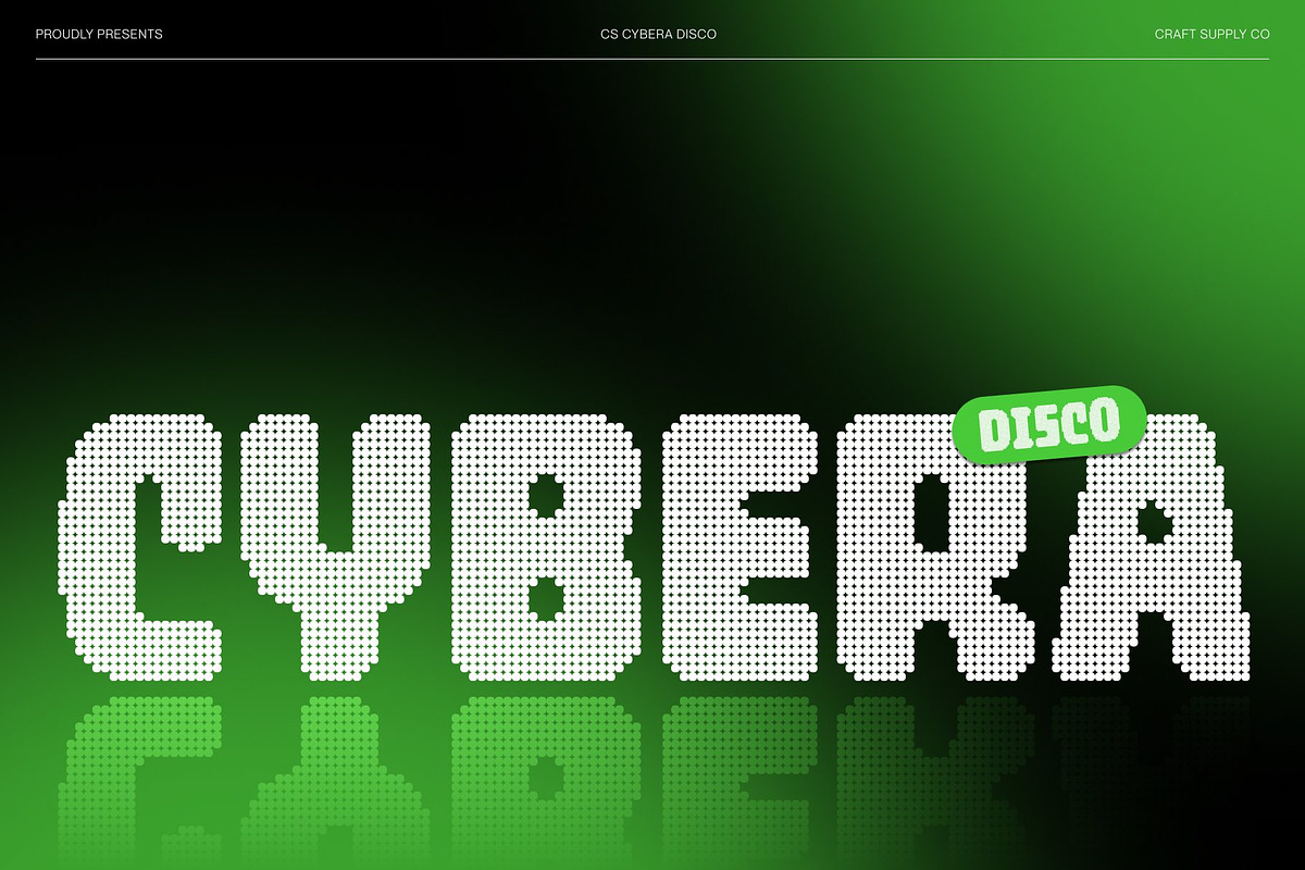 CS Cybera Disco, a Sans Serif Font by Craft Supply Co. (Photo 1 of 8)