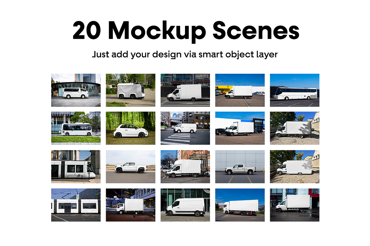 Vehicle Mockups - Truck Mockups vol2, an Advertising Mockup by MockupForest (Photo 2 of 8)