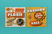 Yellow Retro Fashion Sale Banner, an UI Kit Template by graphicook (Thumbnail 2 of 5)