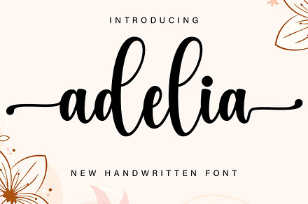 Adelia, a Script Font by DN Creative