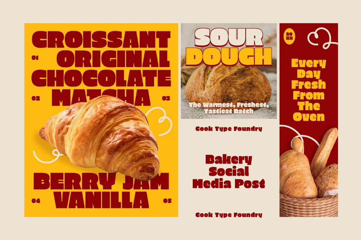 Fluffy Baguette, a Sans Serif Font by graphicook (Photo 7 of 10)