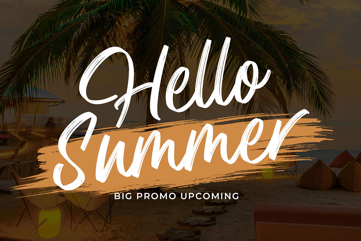 Hesmony Modern Brush Script Font, a Script Font by RantautypeStudio (Photo 13 of 15)