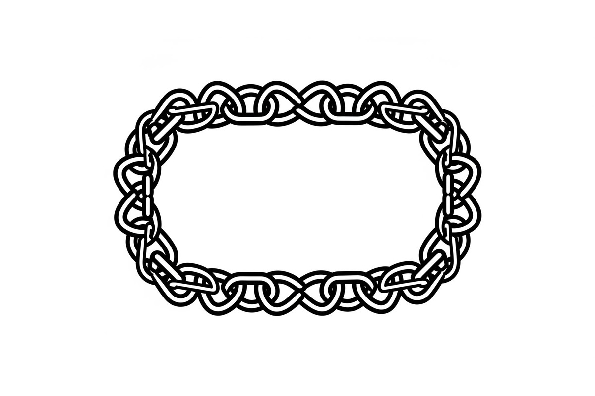 Chain Border Frame SVG Bundle, an Illustration by Designs_River (Photo 5 of 31)