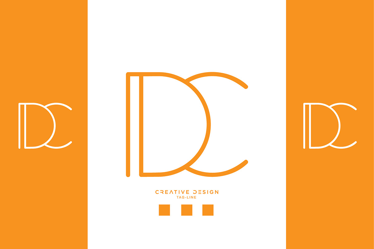 DC or CD Logo Monogram, a Branding & Logo Template by design_proleague