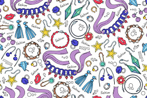 Pattern on the theme of jewelry