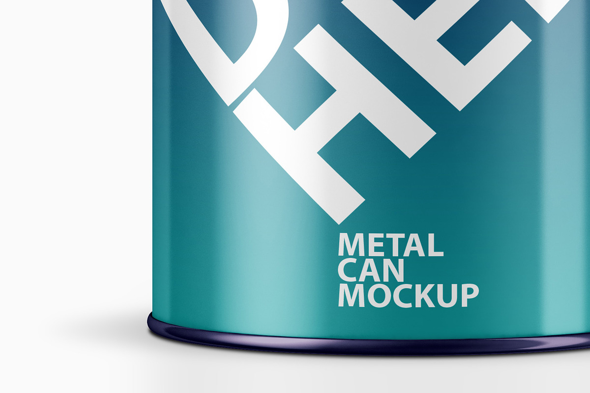 Metal CAN Packaging PSD Mockup, a Cups & Container Mockup by GreatFruit (Photo 5 of 6)