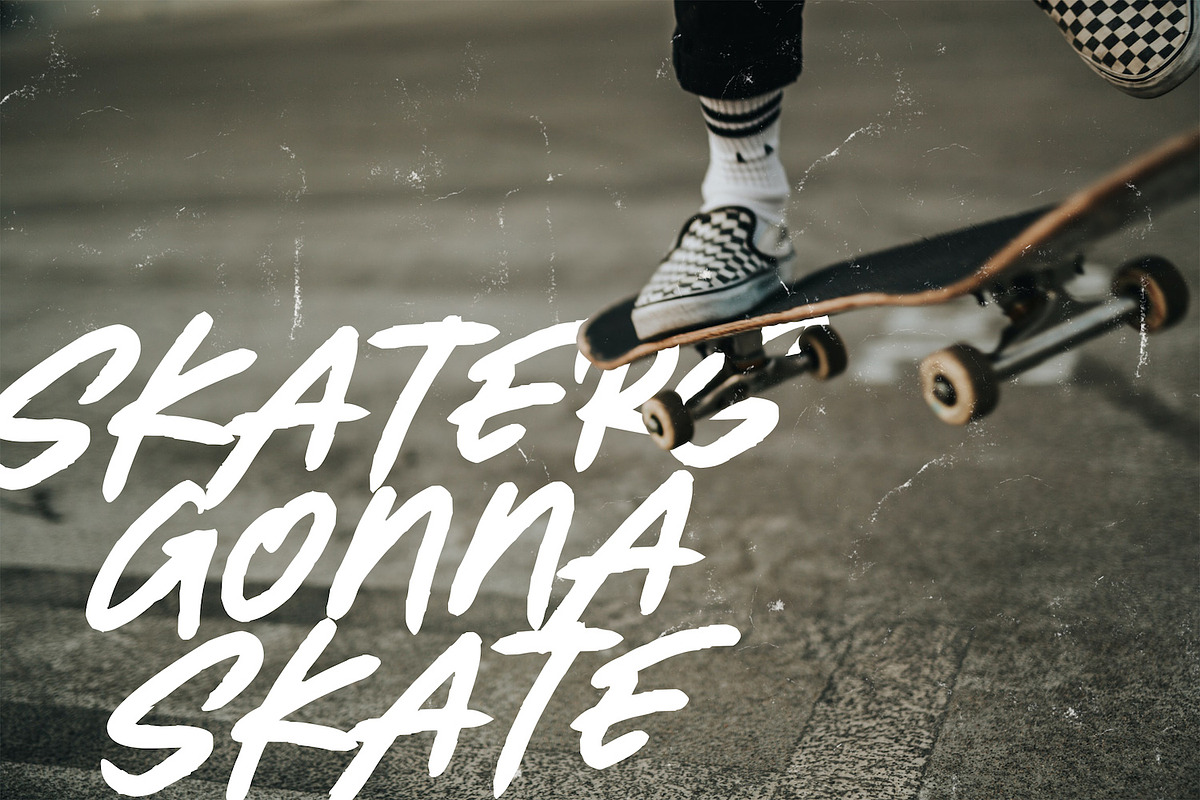 Mortal Wave - Dry Brush Font preview 8