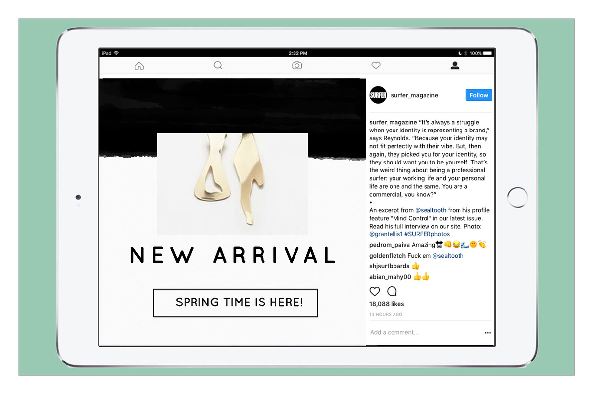 Instagram template - Black spring, a Social Media Template by AtelierCartouche (Photo 5 of 5)