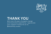 Cottage Blues Floral Pattern, a Pattern Graphic by Hello Holly Studio (Thumbnail 6 of 6)