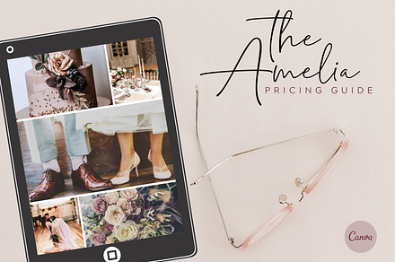Canva Wedding Pricing Guide Template, a Brochure Template by Rachel Harper Designs