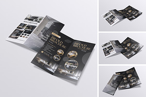 Bifold Brochure Mockup, an Advertising Mockup by HanaSaka_Studio