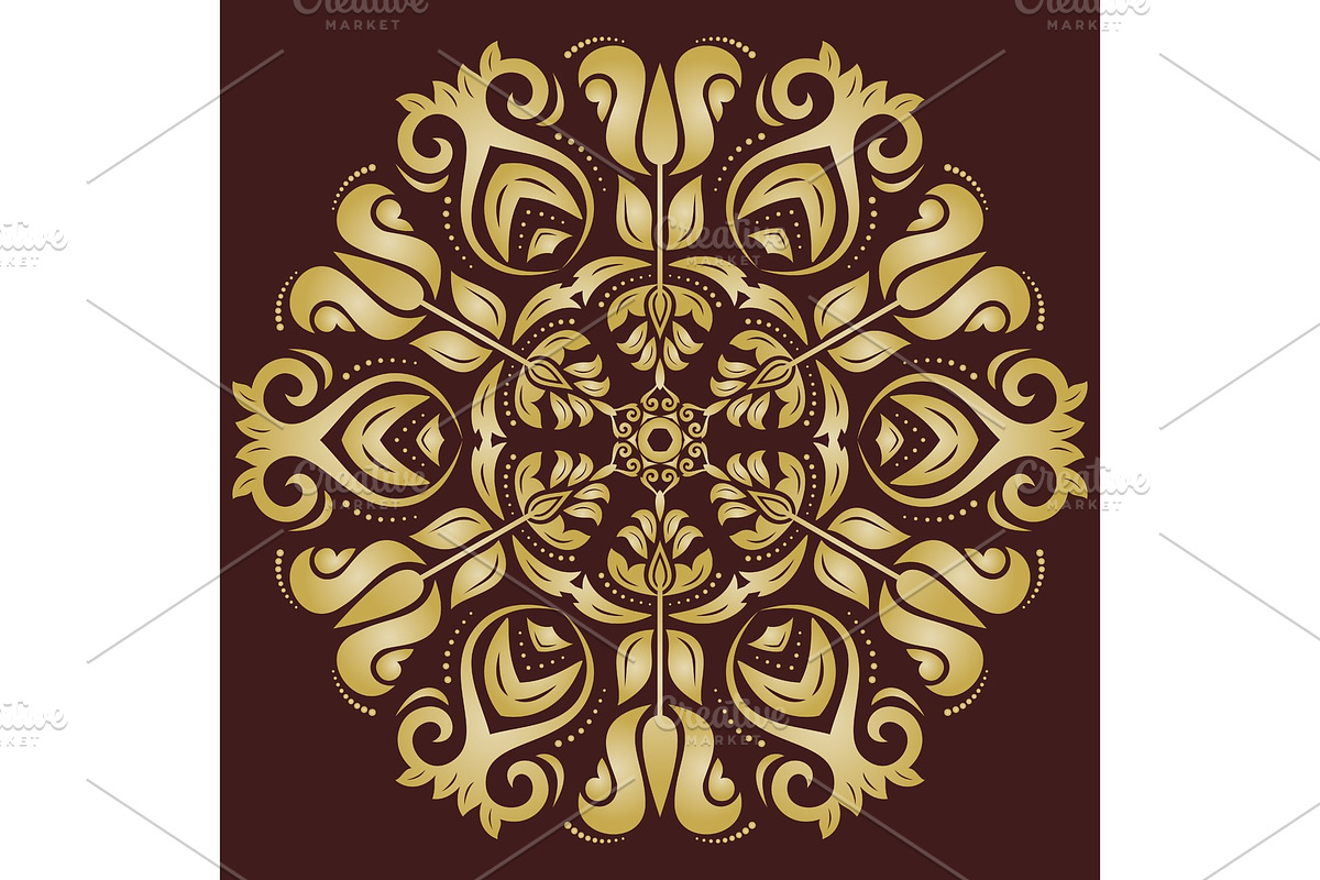Floral Vector Abstract Pattern, a Decorative Illustration by FineArtStudio (Photo 1 of 3)