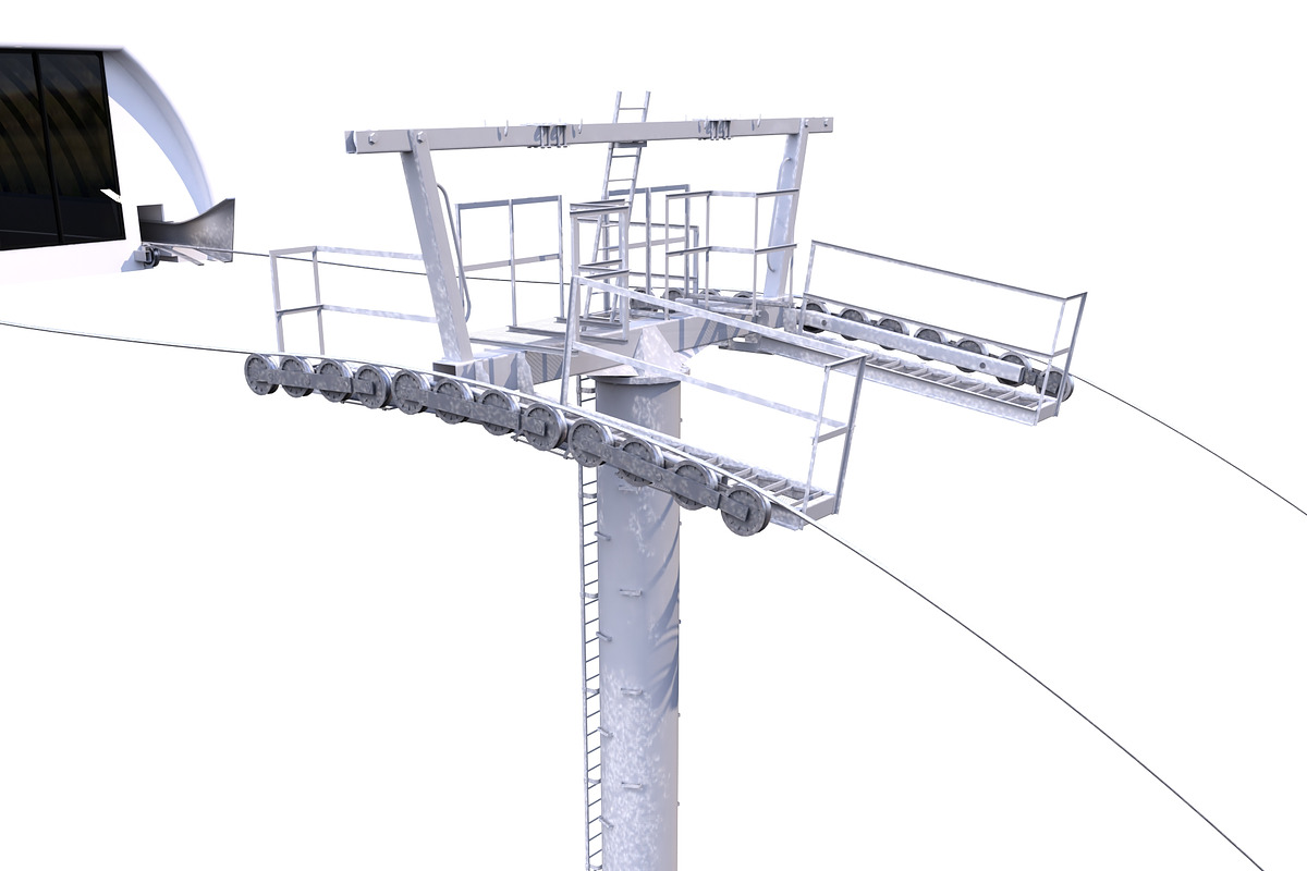 Ski Lift Cableway Car, a Cars & Vehicle 3D Model by 3D Models by Obshansky (Photo 6 of 26)