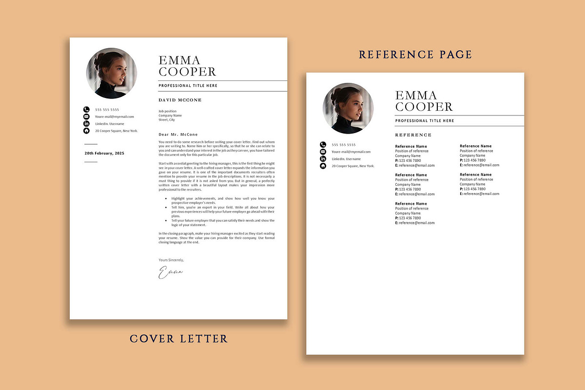 Professional resume template, a Resume Template by VictoriousVita (Photo 6 of 8)