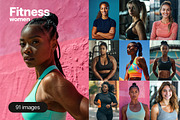 91 Fitness women, a Sports & Recreation Photo by Handmadefont (Thumbnail 1 of 17)