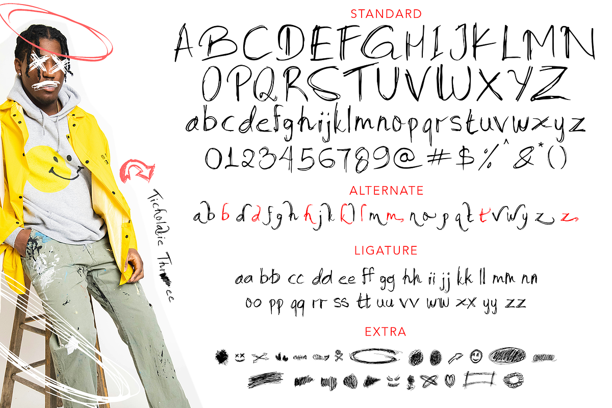 Ticholakie Note Font, a Handwritten Font by madeDeduk (Photo 8 of 8)