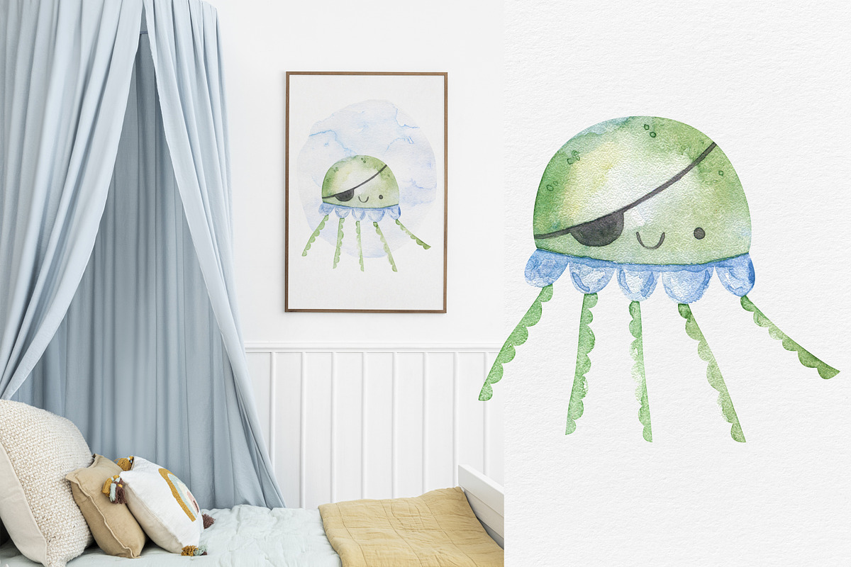 Under the sea. Watercolor Collection, an Animal Illustration by the_myro (Photo 6 of 7)
