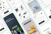 Furniture Shopping App UI Kits, an App Template by uiwarrior (Thumbnail 2 of 6)