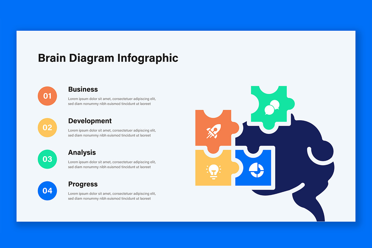 Creative Brain Diagram Infographic, a Presentation Template by ContestDesign (Photo 2 of 5)