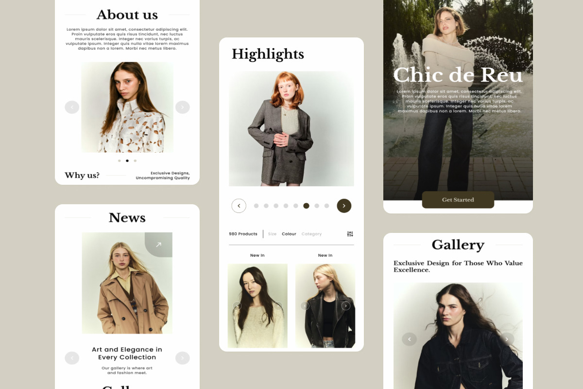 Chic de Rue - Fashion Landing Page, a Landing Page Template by productype1 (Photo 4 of 5)