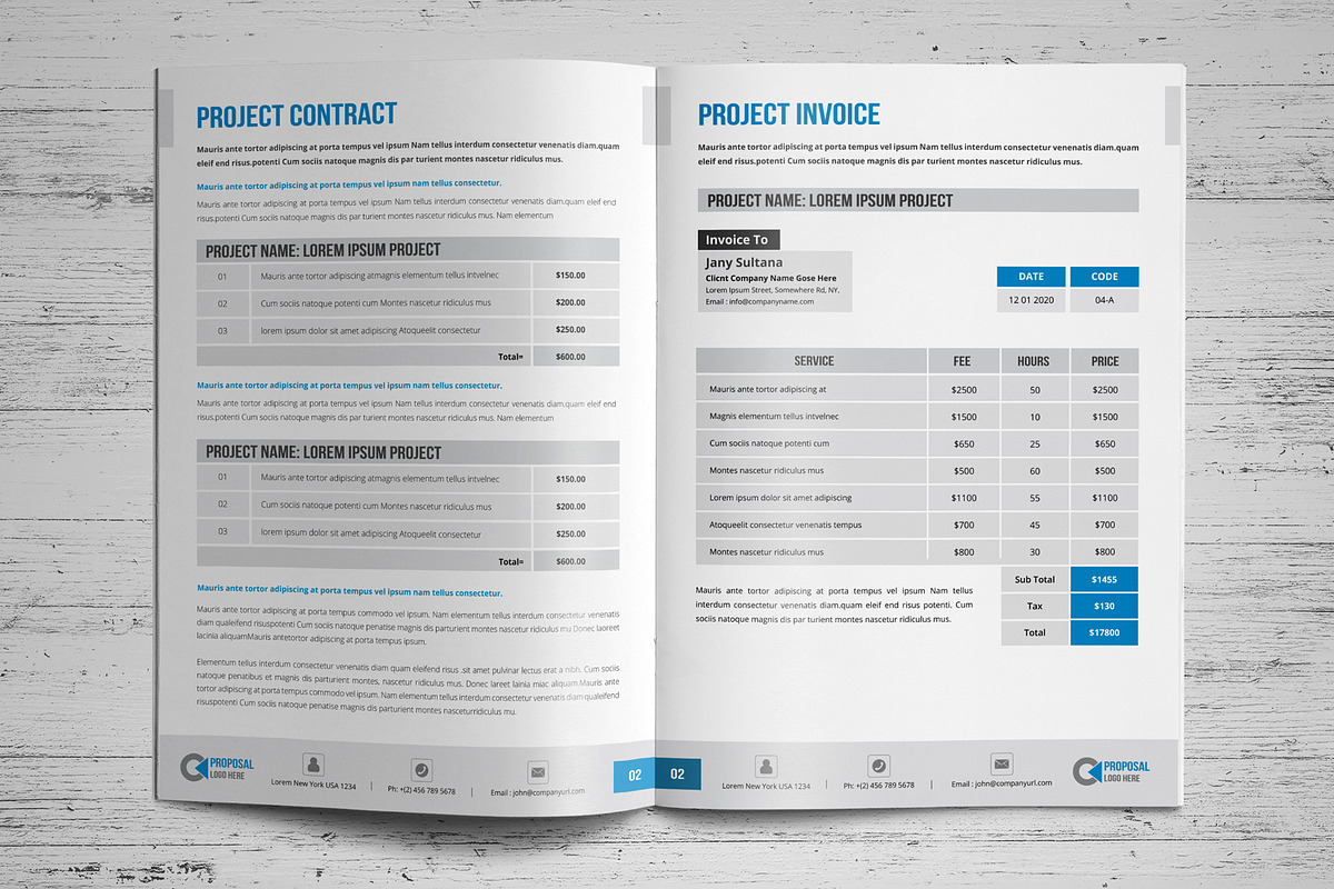 Project Proposal Template V4, a Stationery Template by JanySultana (Photo 6 of 12)