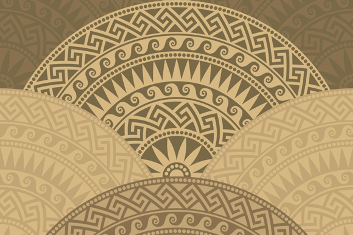 Set seamless 6 Greek patterns, a Decorative Illustration by kavalenkava