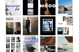 INES II: IG PORTRAIT 4:5 TEMPLATE, a Social Media Template by Alice Revel Co