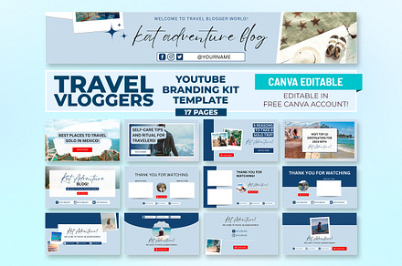 YouTube Channel Kit, a Presentation Template by Snapybiz