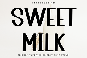 Sweet Milk, a Script Font by InermediaSTUDIO
