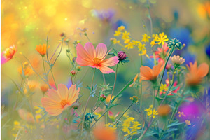 Captivating Abstract Wild Flowers