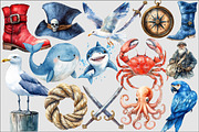 Pirate Clipart Set, an Illustration by Design Market (Thumbnail 3 of 5)