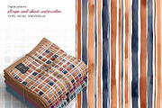 Patternsstripe and check watercolor, a Pattern Graphic by L- design studio (Thumbnail 6 of 6)